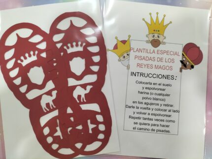 Plantilla huellas Reyes Magos