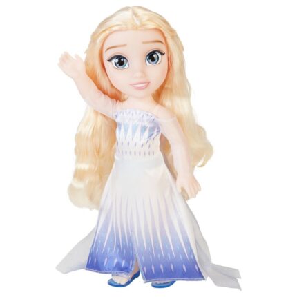 Muñeca Elsa de Frozen Disney con vestido azul y blanco