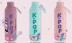 Botellas térmicas K-Pop con diseño juvenil inspirado en el estilo coreano, accesorio ideal para fans del K-Pop y merchandising fandom.
