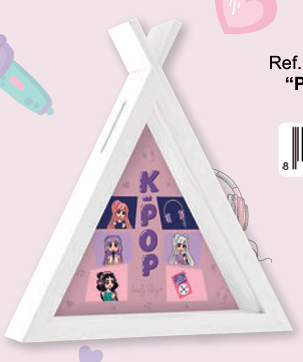 hucha kpop personalizada huntrix tipi regalo fan kpop decoración juvenil