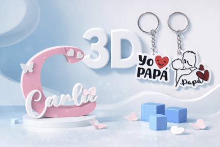 regalos personalizados 3D con nombres y llaveros personalizados originales