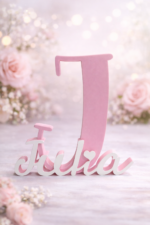 letra personalizada 3D comunion con nombre decoracion infantil 3d