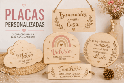 placas personalizadas para decorar